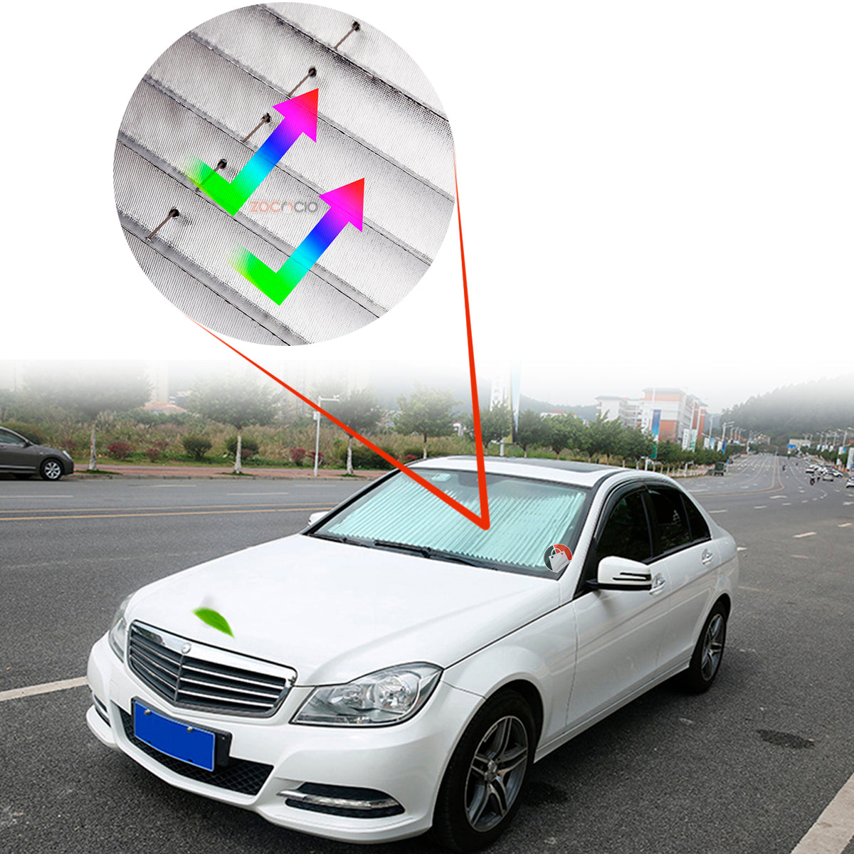 Parasol Retráctil Para Carro DriveCool