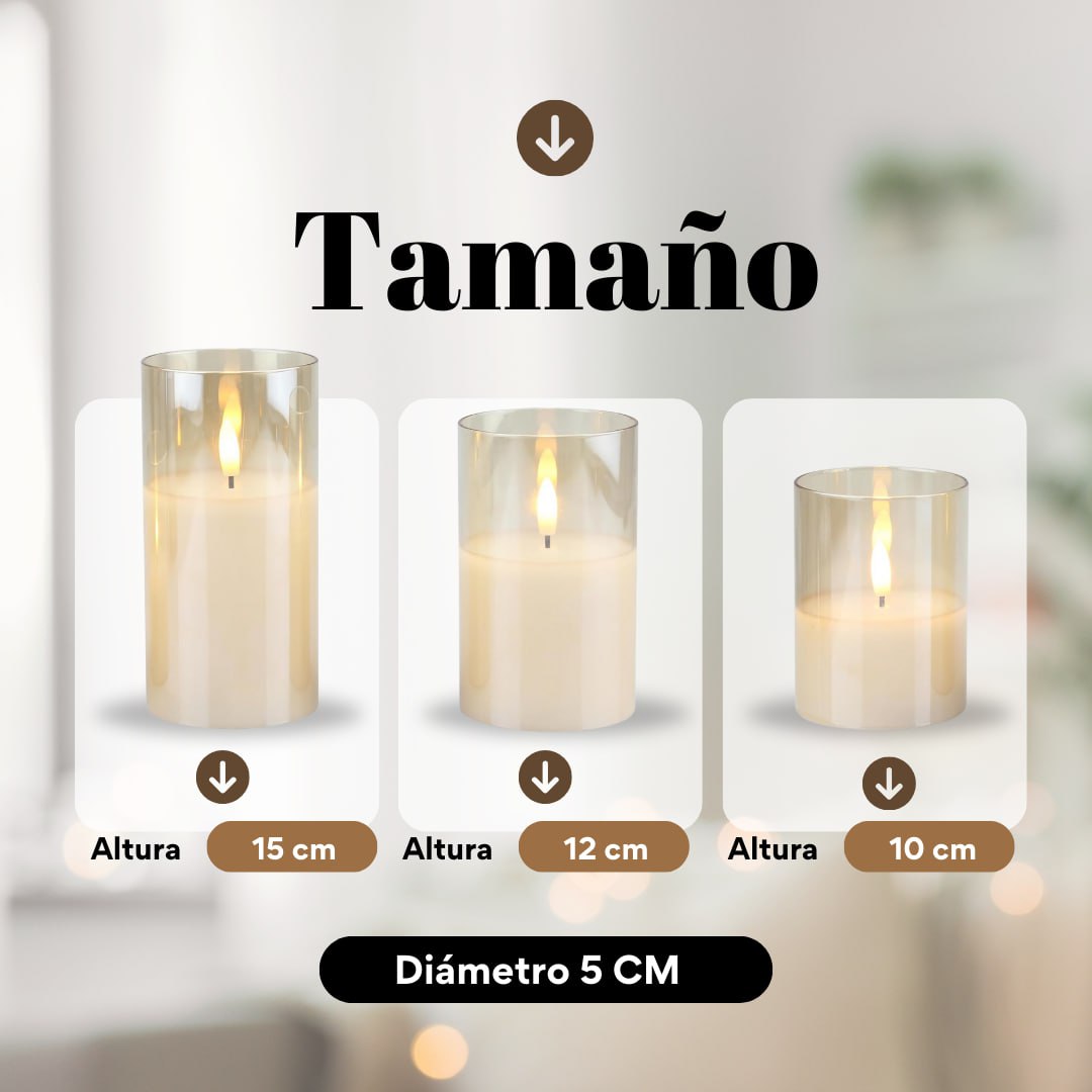 Kit Velas LED Premium Infinity Lux X 3