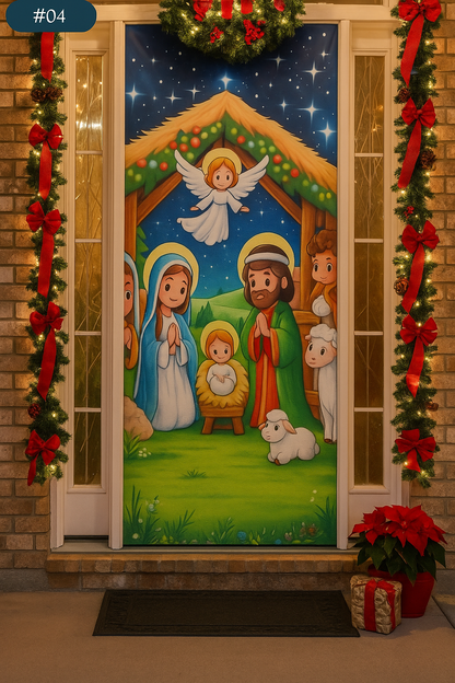 Funda  Puerta Navideña  (Adaptable a cualquier Diseño de  Puerta )