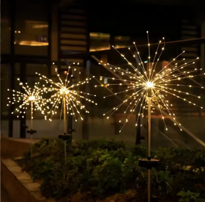 Kit x 2 Luces solares fuegos artificiales 🎆 LIGHTMax (Resistentes al agua)