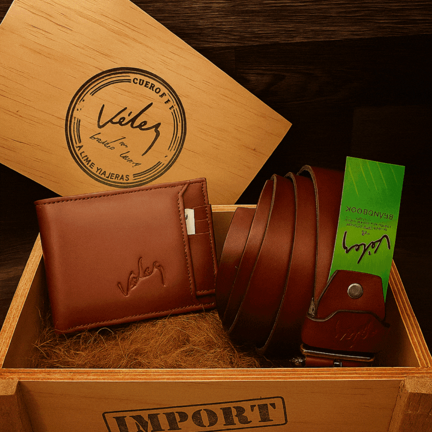 Dúo Executive en Cuero. (Billetera + Cinturón)