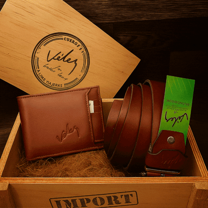Dúo Executive en Cuero. (Billetera + Cinturón)