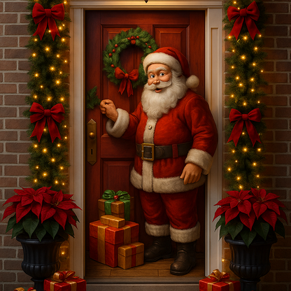 Funda  Puerta Navideña  (Adaptable a cualquier Diseño de  Puerta )