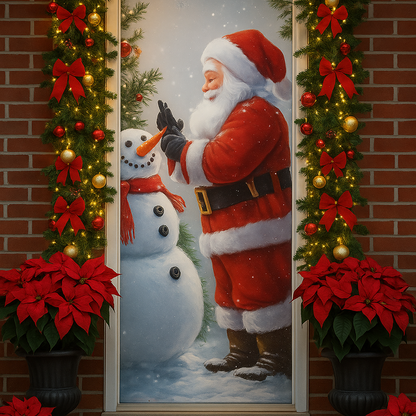 Funda  Puerta Navideña  (Adaptable a cualquier Diseño de  Puerta )