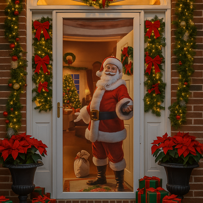 Funda  Puerta Navideña  (Adaptable a cualquier Diseño de  Puerta )