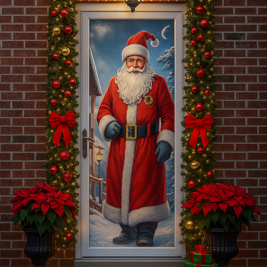 Funda  Puerta Navideña  (Adaptable a cualquier Diseño de  Puerta )