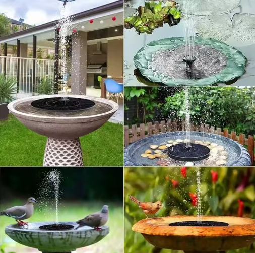 Fuente De Agua  Solar " OASIS  MAGIC" ⛲️( Incluye 5 tipo de chorros )