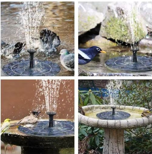 Fuente De Agua  Solar " OASIS  MAGIC" ⛲️( Incluye 5 tipo de chorros )