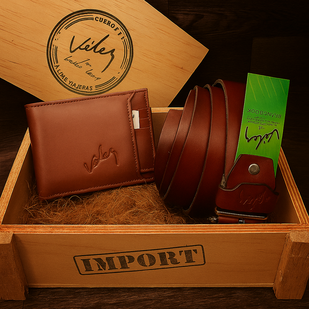 Dúo Executive en Cuero. (Billetera + Cinturón)