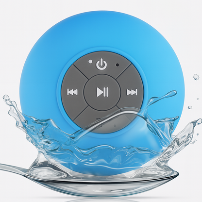 Parlante Bluetooth con ventosa  "AquaBeat" (Resistente al Agua,)