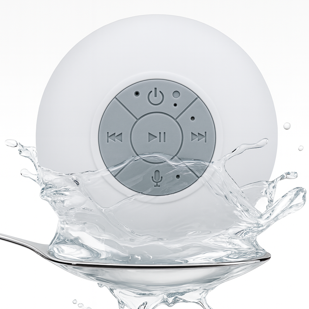 Parlante Bluetooth con ventosa  "AquaBeat" (Resistente al Agua,)
