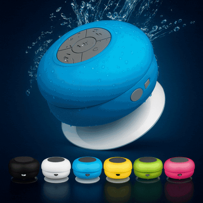 Parlante Bluetooth con ventosa  "AquaBeat" (Resistente al Agua,)
