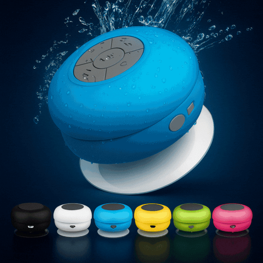 Parlante Bluetooth con ventosa  "AquaBeat" (Resistente al Agua,)